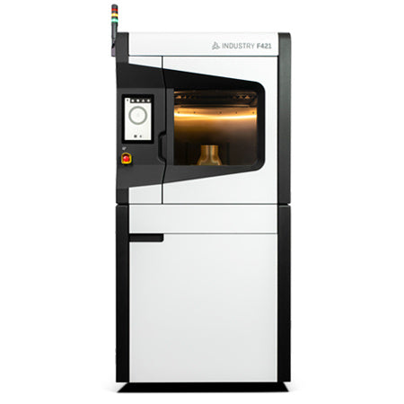 De 3DGence INDUSTRY F421 is de opvolger van de F420 is een dual extruder FDM (fused deposition modelling) 3D-printer die is ontworpen voor het printen van hoogwaardige technische kunststoffen, waaronder PEEK en ULTEM AM9085F, ABS, PLA, ASA, PC en PA6/69.