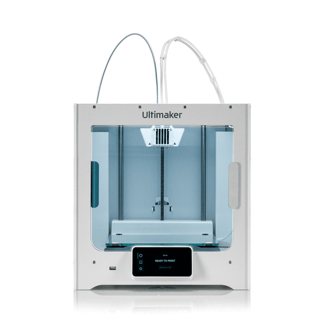ULTIMAKER S3 BETROUWBAAR. SNEL. GEOPTIMALISEERD Een ongecompliceerde en betrouwbare 3D-printer gecombineerd met een bijna onbeperkte reeks printmaterialen. Ultimaker S3 vereenvoudigd het printen van meer geavanceerde toepassingen en biedt meer ontwerpvrijheid.