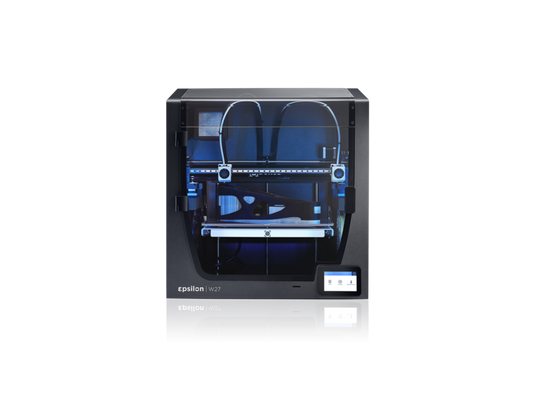 De BCN3D Epsilon W27is een krachtige professionele 3D-printer, ontworpen om grootschalige onderdelen te leveren met industriële materialen. De passieve verwarmde printkamer en de volledige omkasting zijn hiervan enkele kenmerken. Het bouwvolume van deze BCN3D is 420x300x220mm. Het Independent Dual Extruder (IDEX) systeem laat de Epsilon W27 toe om uitzonderlijk sterke functionele onderdelen te 3D-printen met kwaliteit en precisie.